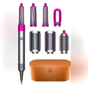 Dyson Air Wrap Styler fuscia with case
